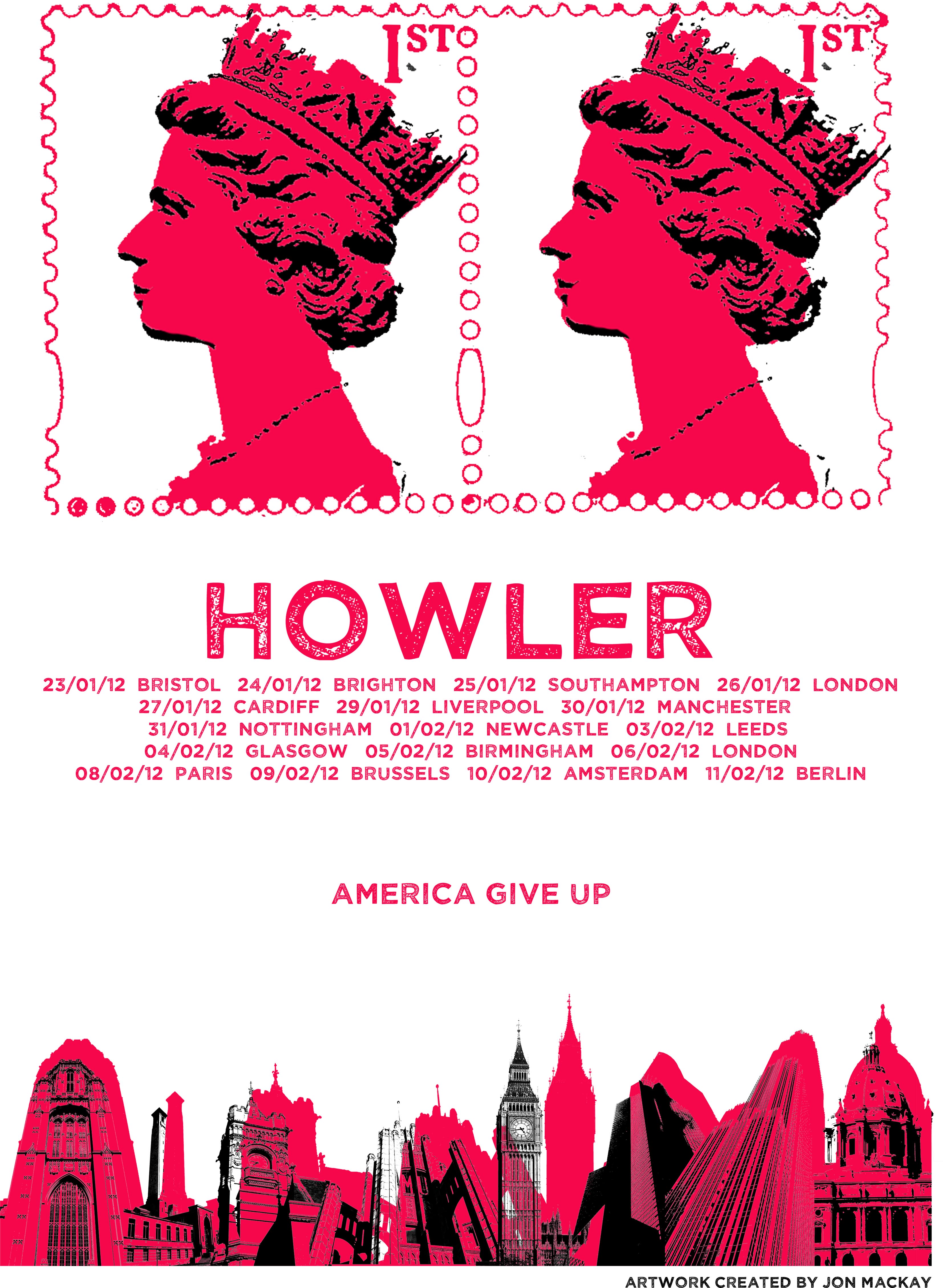 HOWLER - TOUR POSTER
