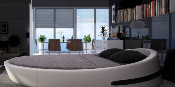 Italy Design Luxury Large Size Round Beds