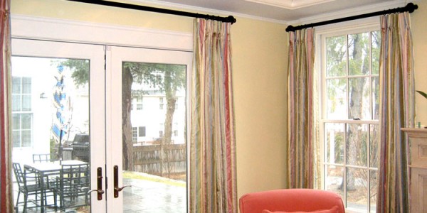 Silk Draperies Patio Door Window Treatments
