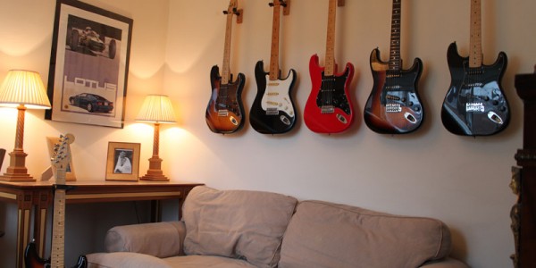 Wall Guitar Hangers Design Ideas