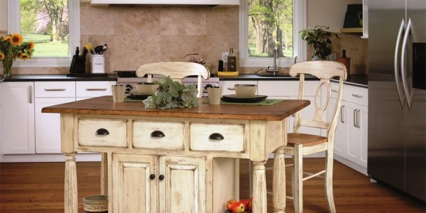 Amish French Country Kitchen Island