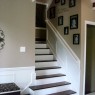 Black and white painted stairs ideas design