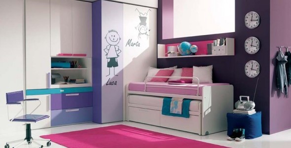 Cool Pink Teenage Girls Bedrooms With Modern Furniture