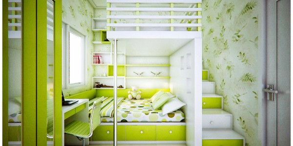 Kids Room Ideas White And Lime Green Lovely Bed Desk