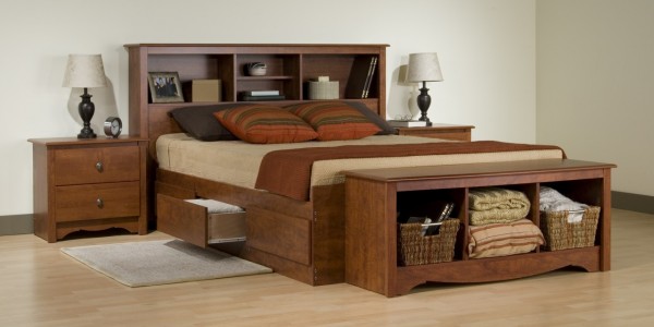 Cherry_Monterey Twin XL Platform Bed