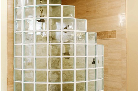 Current Project Glass Block Shower