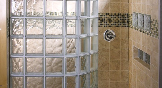 Glass Block Shower Mulia Wave And Clear Design Ideas