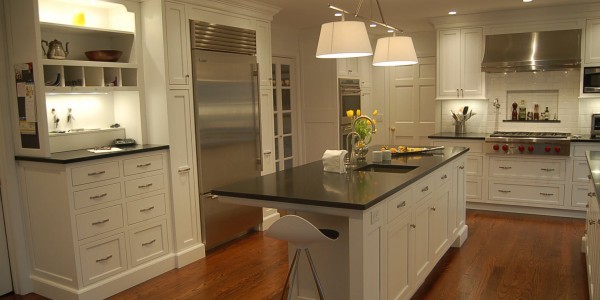 White Color  Shaker Style Kitchen Cabinets