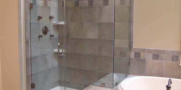 Small Bathroom Remodel Gray Tile Design Ideas